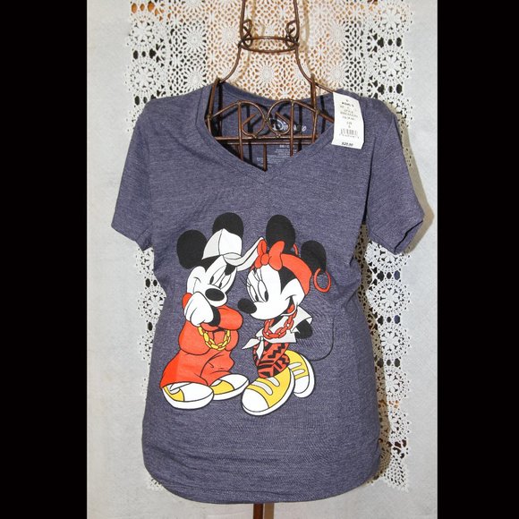 Disney Tops - DISNEY MICKEY AND MINNIE MOUSE Tee Shirt Small NWT Kohls